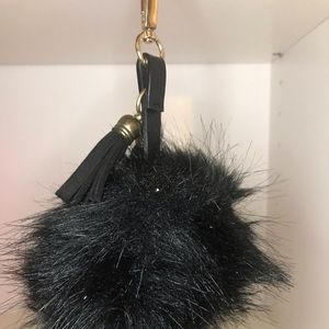 Black Purse Poof w/ Phone Charging Cord!